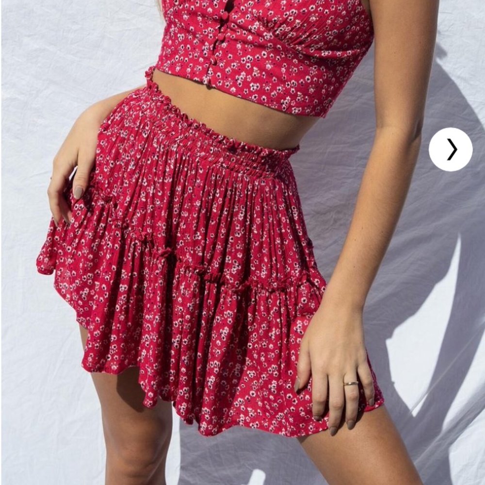 Shah Set Red - Skirt